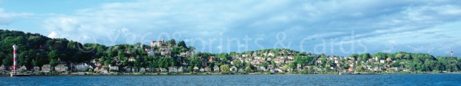 Panoramapostkarte Blankenese 